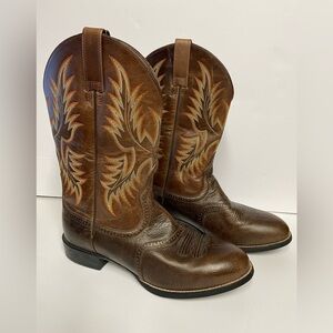 Ariat men’s Brown Western Cowboy Leather Boots 12 EE